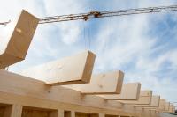 Dachkonstruktion aus Holz