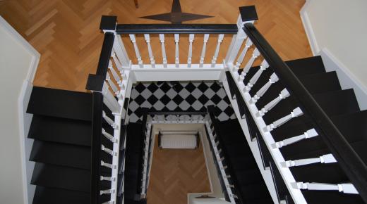 Historische Treppe nach der Restaurierung